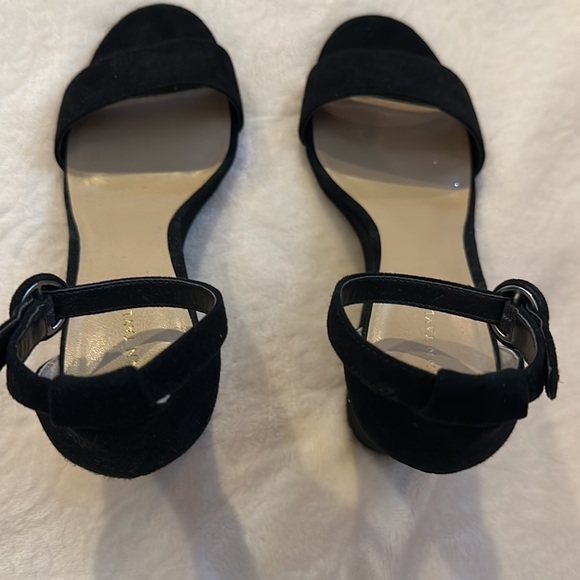Ann Taylor black suede wedges size 6 - Picture 8 of 11